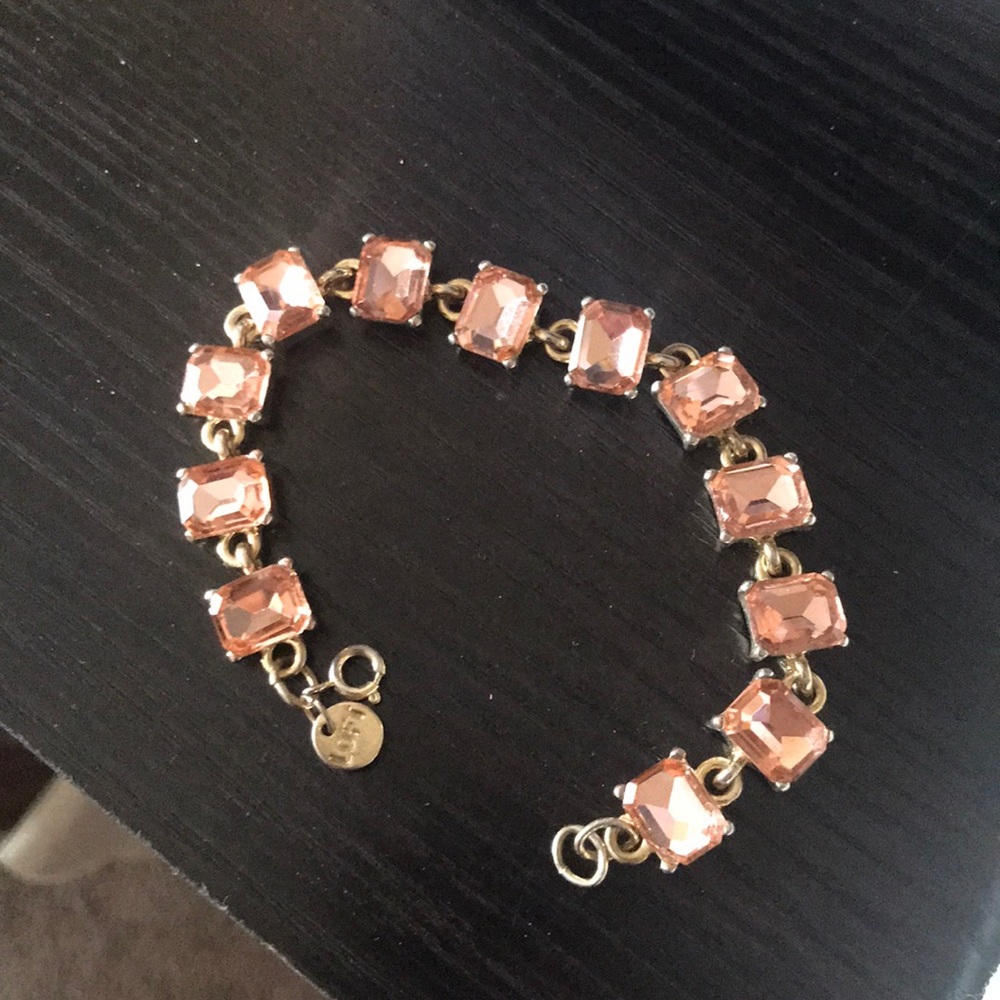 Ann Taylor LOFT pink crystal bracelet